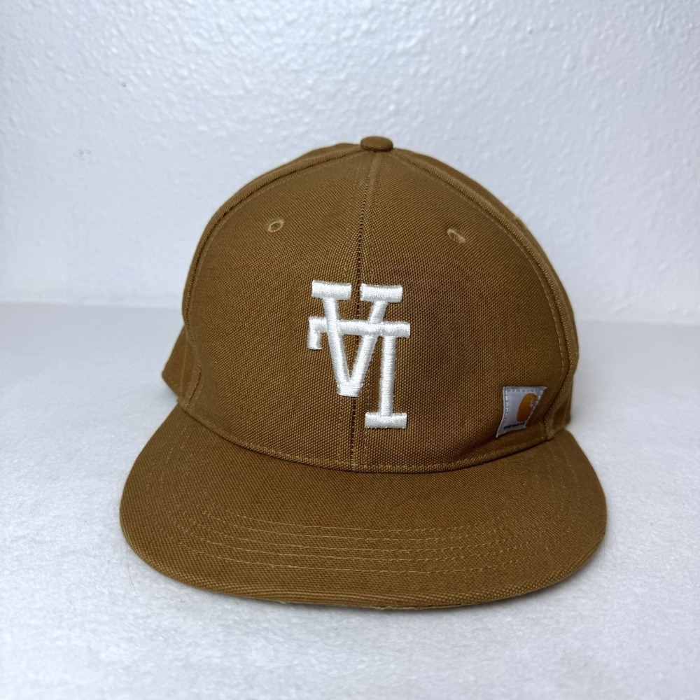Carhartt Los Angeles Dodgers Hat One Size SnapBack Brown Upside Down LA Cap